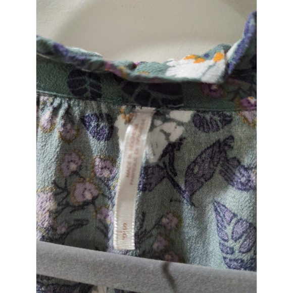 Free People Magic Mystery Sage Floral Tunic Top - Picture 5 of 6